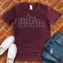 Load image into Gallery viewer, Cleveland Skyline Shadow Tee