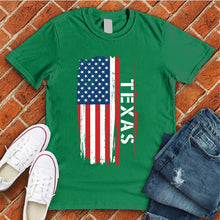 Load image into Gallery viewer, Texas Flag Varsity Type Tee