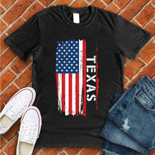 Load image into Gallery viewer, Texas Flag Varsity Type Tee