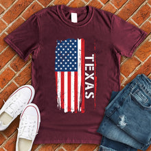 Load image into Gallery viewer, Texas Flag Varsity Type Tee