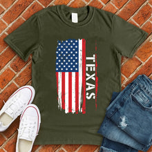 Load image into Gallery viewer, Texas Flag Varsity Type Tee