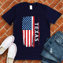 Load image into Gallery viewer, Texas Flag Varsity Type Tee