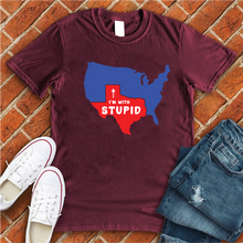 Load image into Gallery viewer, Texas I'm With Stupid Tee