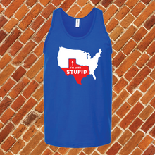 Load image into Gallery viewer, Texas I'm With Stupid Unisex Tank Top