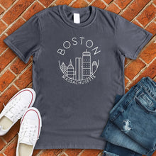 Load image into Gallery viewer, Boston Mass City Smile Tee