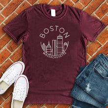 Load image into Gallery viewer, Boston Mass City Smile Tee