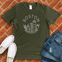Load image into Gallery viewer, Boston Mass City Smile Tee