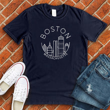 Load image into Gallery viewer, Boston Mass City Smile Tee