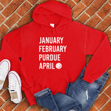Load image into Gallery viewer, January February PURDUE April Hoodie