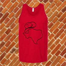Load image into Gallery viewer, Texas State Hat Unisex Tank Top