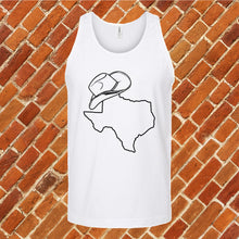 Load image into Gallery viewer, Texas State Hat Unisex Tank Top