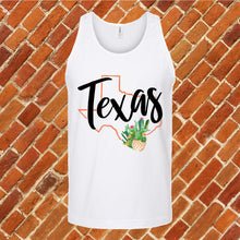 Load image into Gallery viewer, Texas Cactus Flower Unisex Tank Top