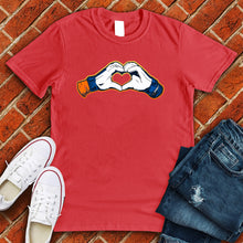Load image into Gallery viewer, Houston Baseball Heart Hands Tee