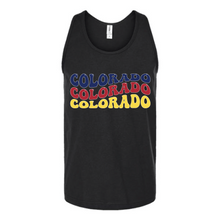 Load image into Gallery viewer, Colorado Word Art Unisex Tank Top