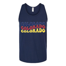 Load image into Gallery viewer, Colorado Word Art Unisex Tank Top