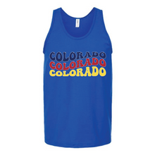 Load image into Gallery viewer, Colorado Word Art Unisex Tank Top