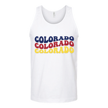 Load image into Gallery viewer, Colorado Word Art Unisex Tank Top