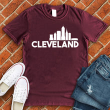 Load image into Gallery viewer, Cleveland Offset Skyline Tee