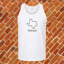Load image into Gallery viewer, Minimalist Texas Unisex Tank Top