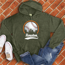 Load image into Gallery viewer, Baseball Houston City Outline Hoodie