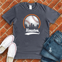 Load image into Gallery viewer, Baseball Houston City Outline Tee