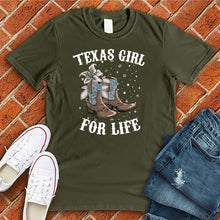 Load image into Gallery viewer, Texas Girl For Life Tee