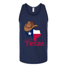 Load image into Gallery viewer, Texas Hang Your Hat Unisex Tank Top