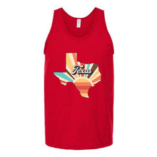 Load image into Gallery viewer, Retro Texas Sun Unisex Tank Top