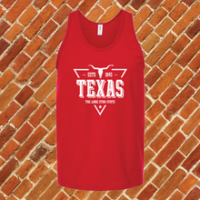 Load image into Gallery viewer, Texas Vintage Lone Star Unisex Tank Top