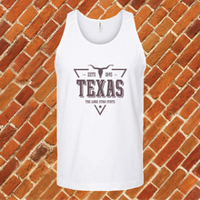 Load image into Gallery viewer, Texas Vintage Lone Star Unisex Tank Top