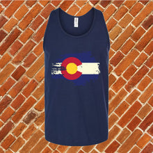 Load image into Gallery viewer, Colorado Weathered Flag Unisex Tank Top