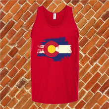 Load image into Gallery viewer, Colorado Weathered Flag Unisex Tank Top