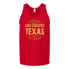 Load image into Gallery viewer, God Created Texas Unisex Tank Top