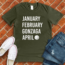 Load image into Gallery viewer, January February GONZAGA April Tee