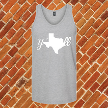 Load image into Gallery viewer, Texas Y'all Unisex Tank Top