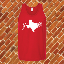 Load image into Gallery viewer, Texas Y'all Unisex Tank Top