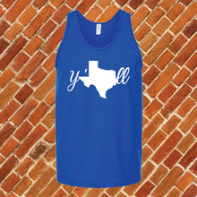 Load image into Gallery viewer, Texas Y'all Unisex Tank Top