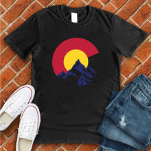 Load image into Gallery viewer, Colorado Flag in Mountains Tee