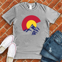 Load image into Gallery viewer, Colorado Flag in Mountains Tee