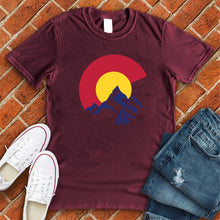 Load image into Gallery viewer, Colorado Flag in Mountains Tee