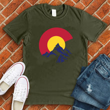 Load image into Gallery viewer, Colorado Flag in Mountains Tee