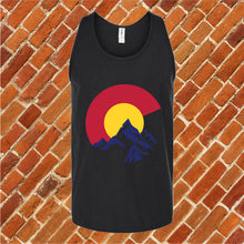 Load image into Gallery viewer, Colorado Flag in Mountains Unisex Tank Top