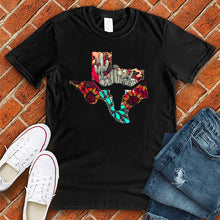 Load image into Gallery viewer, Floral Hidden Long Horn Tee