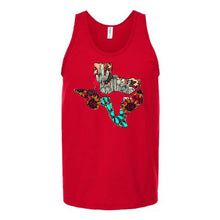 Load image into Gallery viewer, Floral Hidden Long Horn Unisex Tank Top