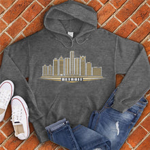 Load image into Gallery viewer, Detroit Gold Skyline Hoodie