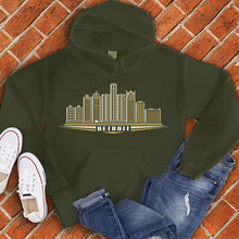 Load image into Gallery viewer, Detroit Gold Skyline Hoodie