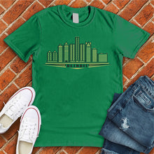 Load image into Gallery viewer, Detroit Gold Skyline Tee