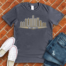 Load image into Gallery viewer, Detroit Gold Skyline Tee