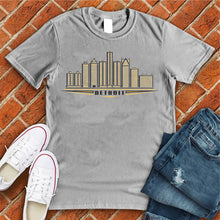 Load image into Gallery viewer, Detroit Gold Skyline Tee