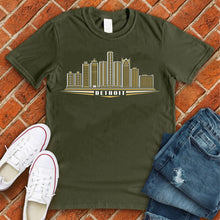 Load image into Gallery viewer, Detroit Gold Skyline Tee